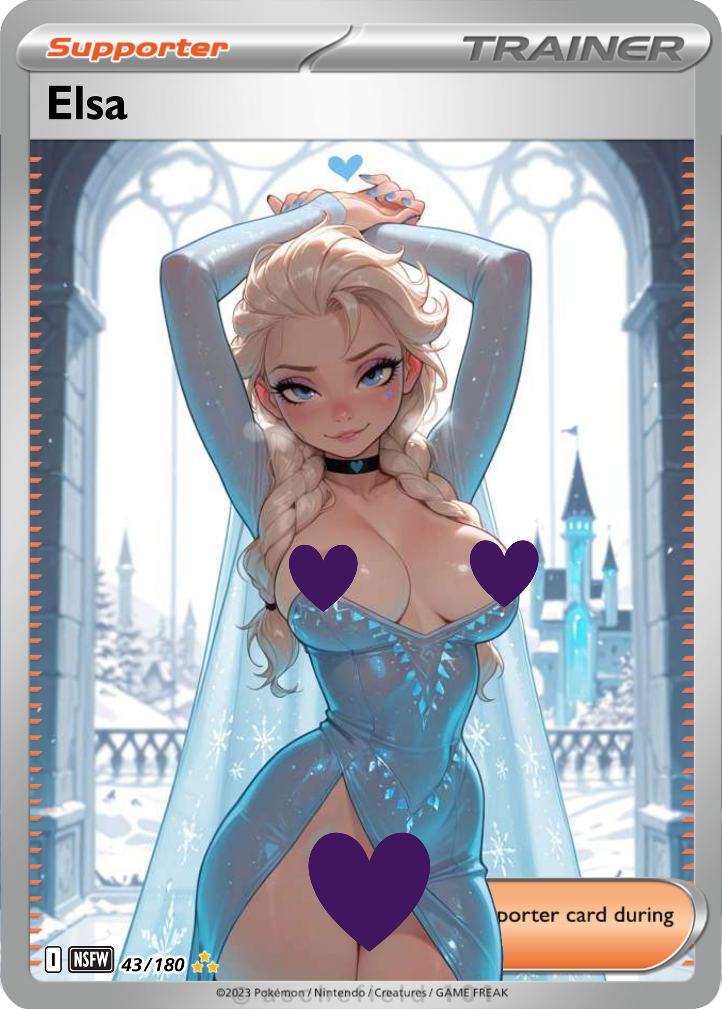 Elsa NSFW Waifu Furry pokemon Foil Proxy