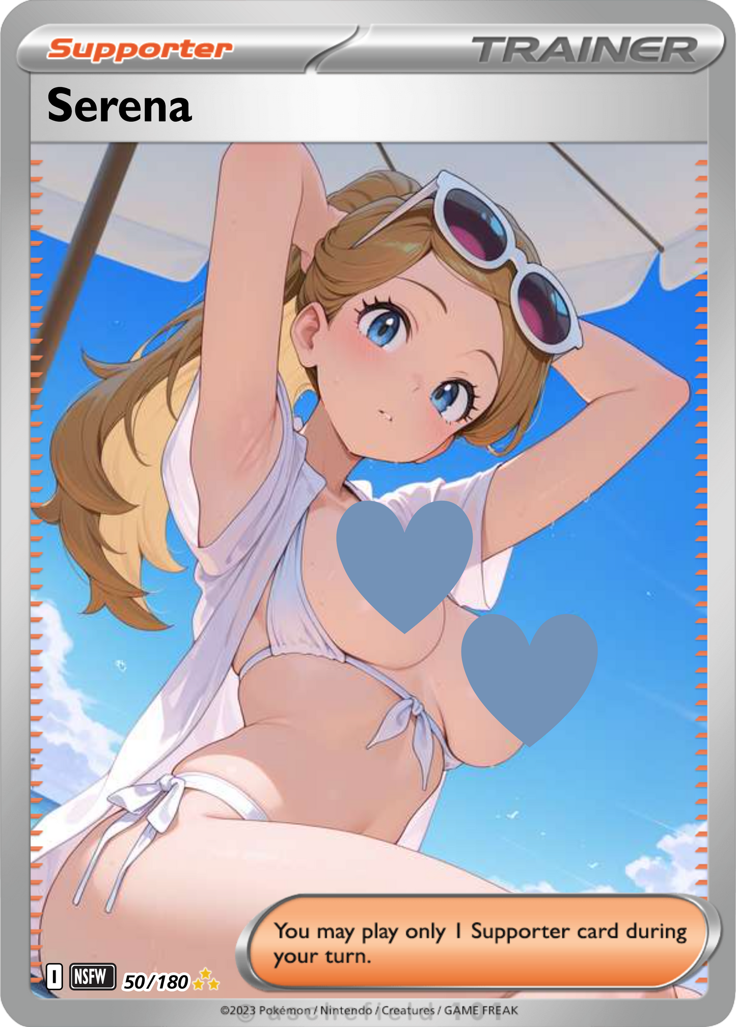 Serena NSFW Waifu Furry pokemon Foil Proxy