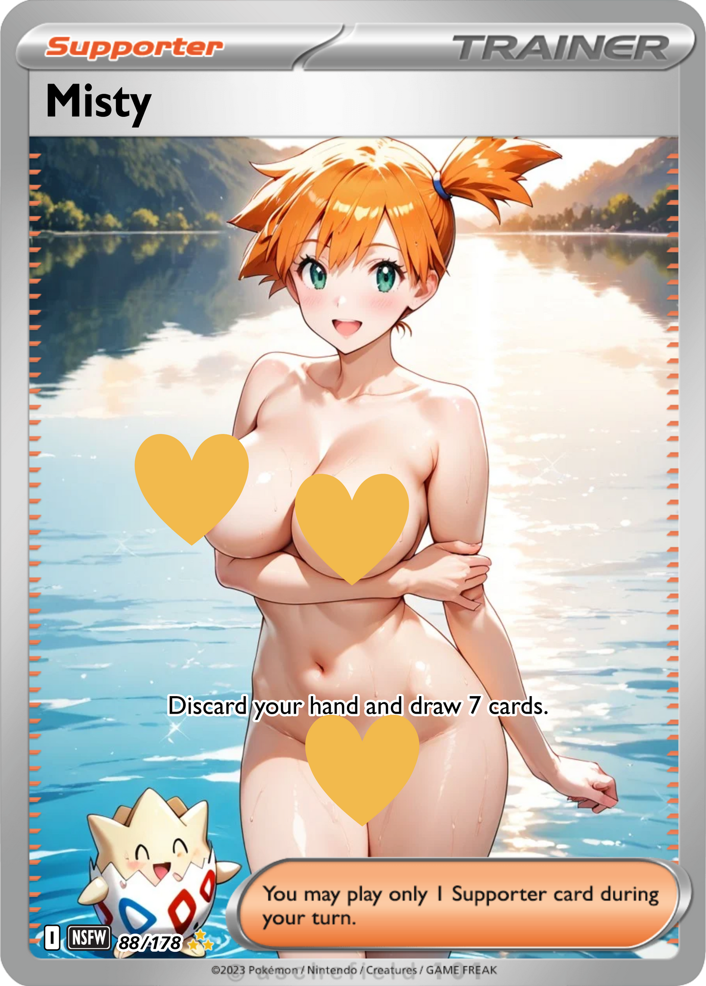 Misty NSFW Waifu Furry pokemon Foil Proxy