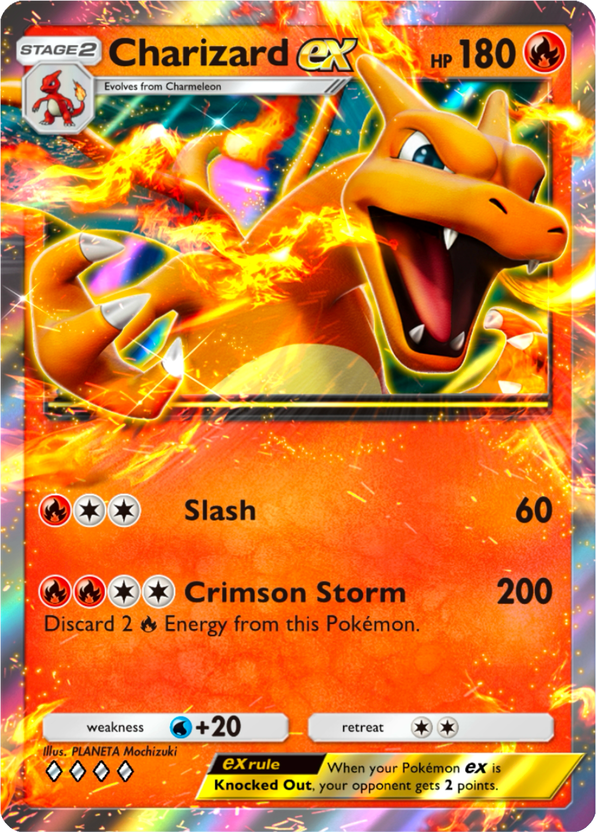 Charizard EX Genetic Apex (A1) pocket app tcg proxy Pokemon card Holo