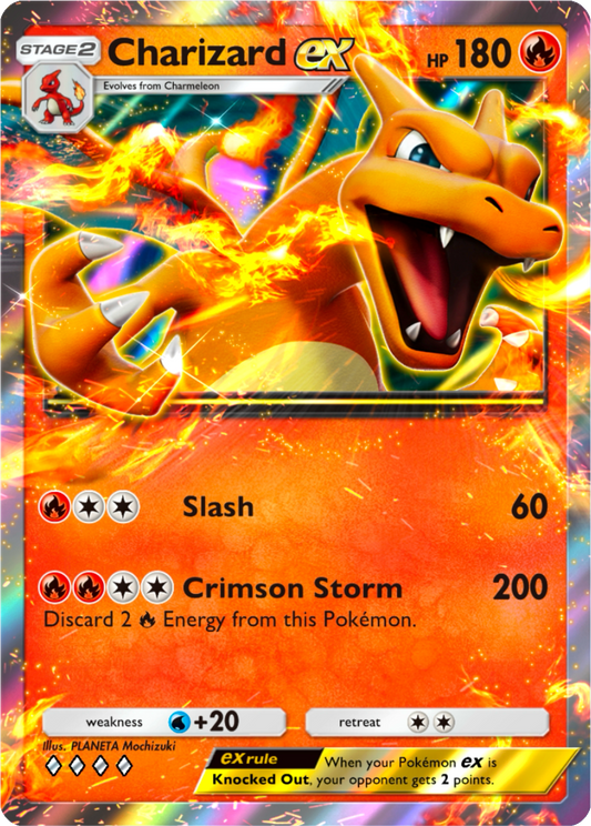 Charizard EX Genetic Apex (A1) pocket app tcg proxy Pokemon card Holo