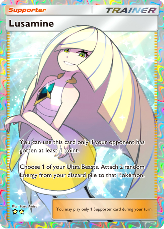 Lusamine Extradimensional Crisis (A3a) pocket app tcg proxy Pokemon card Holo