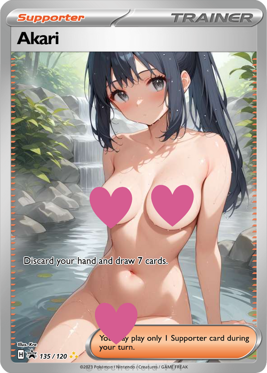 Akari NSFW Waifu Furry pokemon Foil Proxy