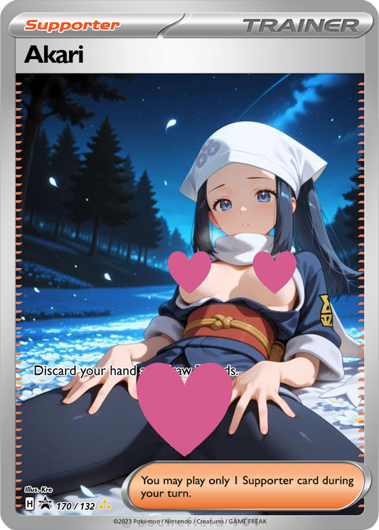 Akari NSFW Waifu Furry pokemon Foil Proxy