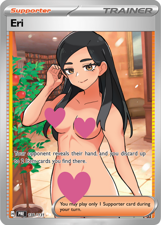 Eri 136/131 NSFW Waifu Furry pokemon Foil Proxy