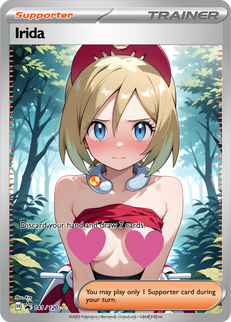 Irida NSFW Waifu Furry pokemon Foil Proxy