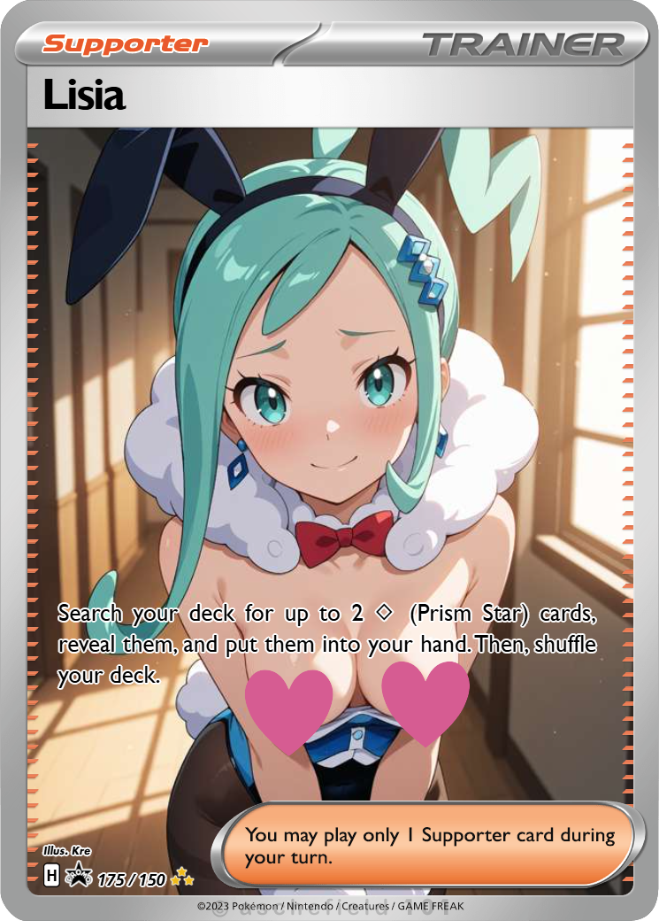 Lisia NSFW Waifu Furry pokemon Foil Proxy