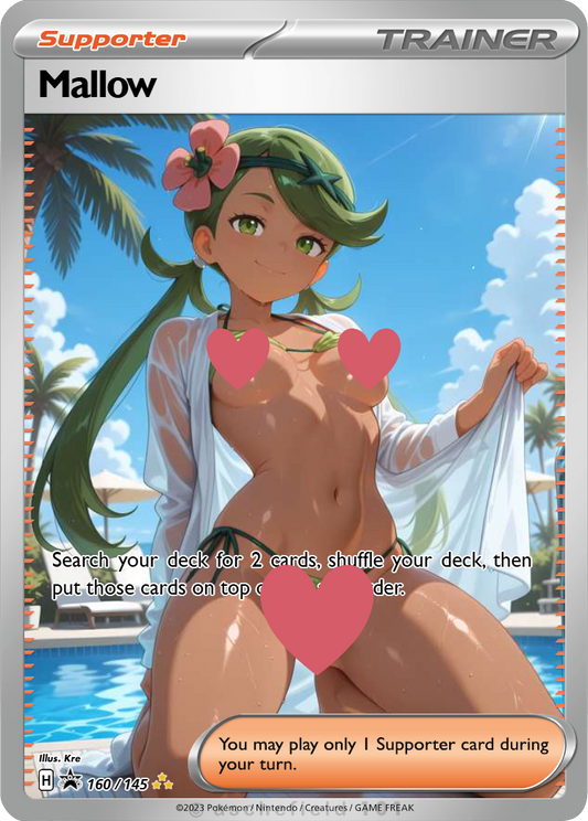 Mallow NSFW Waifu Furry pokemon Foil Proxy