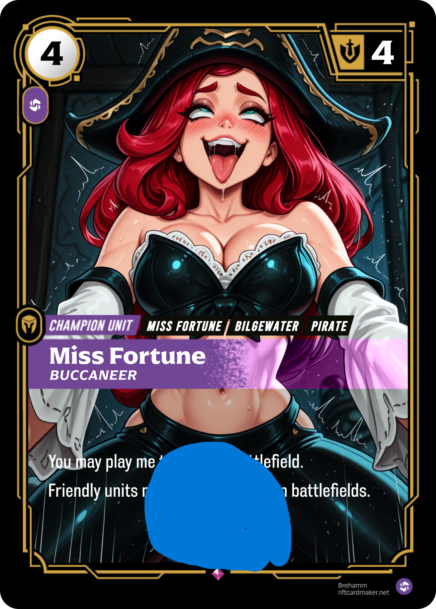 Miss Fortune, Buccaneer - NSFW Waifu Riftbound Foil Proxy