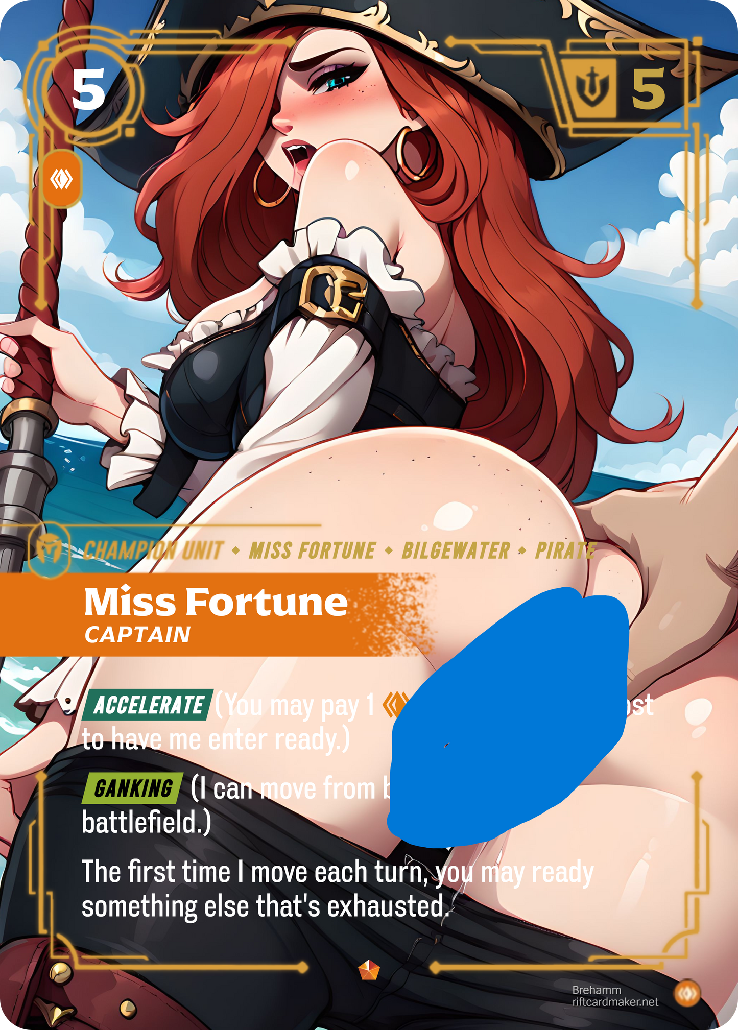Miss Fortune, Captain - NSFW Waifu Riftbound Foil Proxy