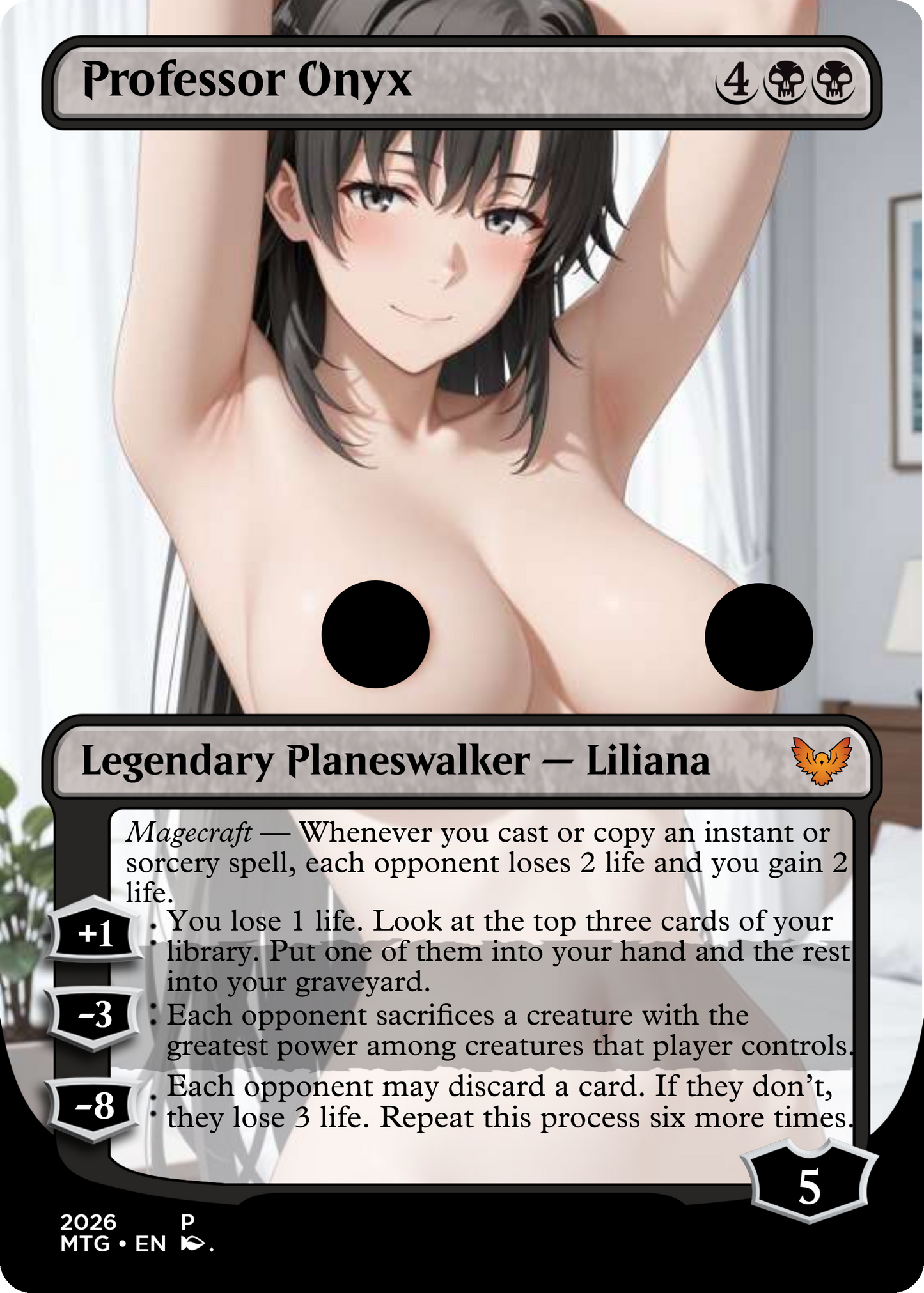 Professor Onyx, NSFW Waifu MTG Foil Proxy