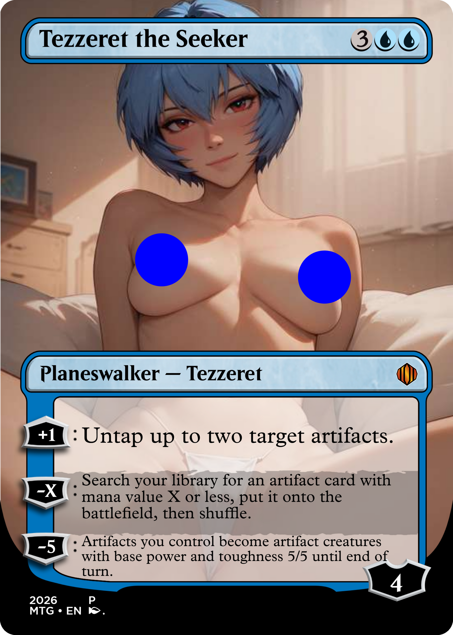 Tezzeret the Seeker NSFW Waifu MTG Foil Proxy