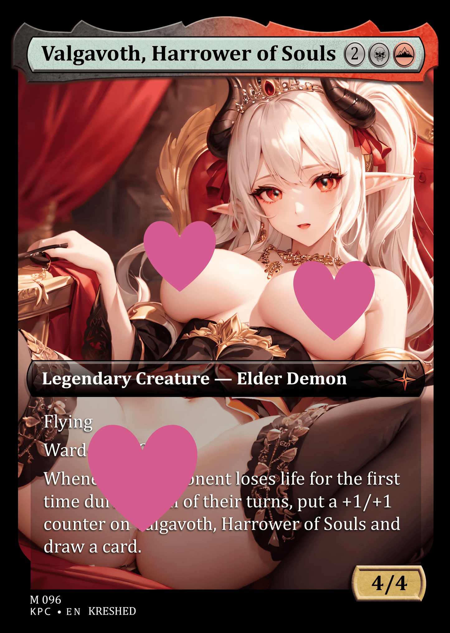 Valgavoth, Harrower of Souls NSFW Waifu MTG Foil Proxy