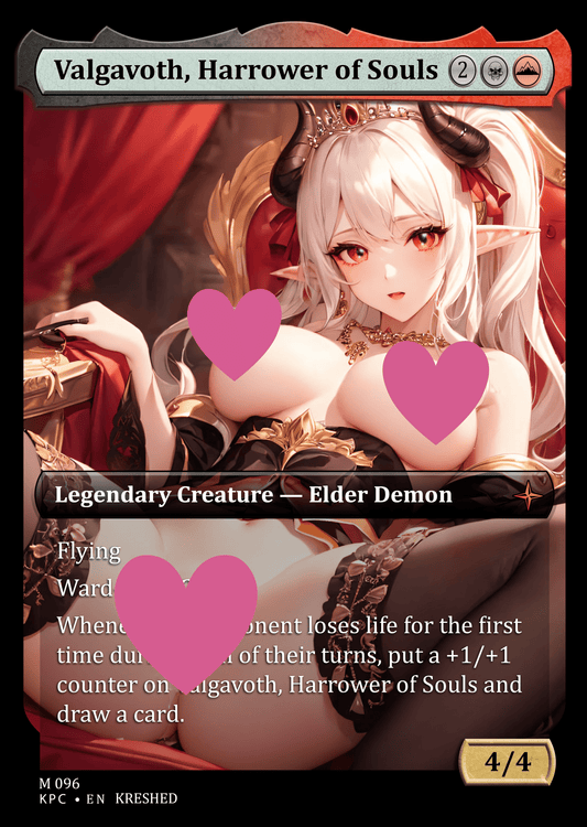 Valgavoth, Harrower of Souls NSFW Waifu MTG Foil Proxy