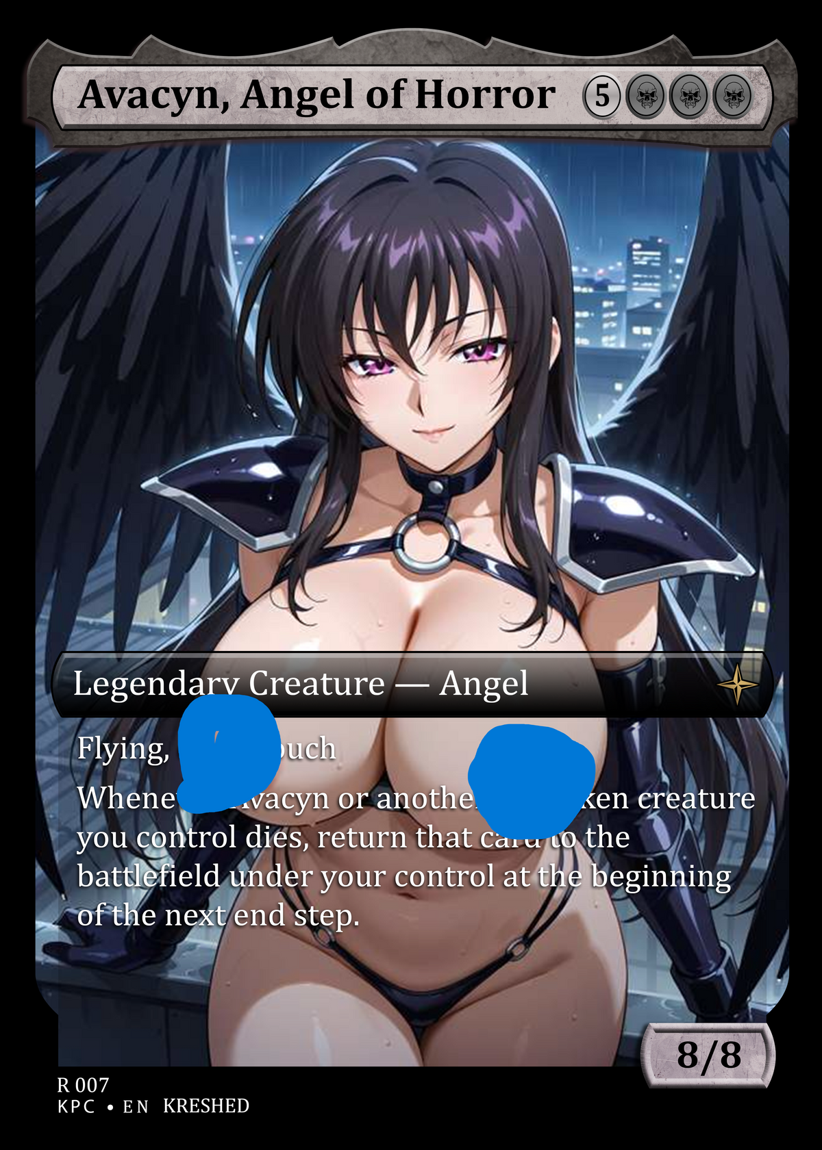 Avacyn, Angel of Horror - Ryanare NSFW Waifu MTG Foil Proxy