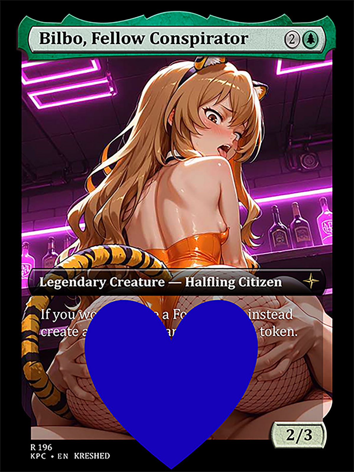 Bilbo, Fellow Conspirator Taiga Aisaka- NSFW Waifu MTG Foil Proxy