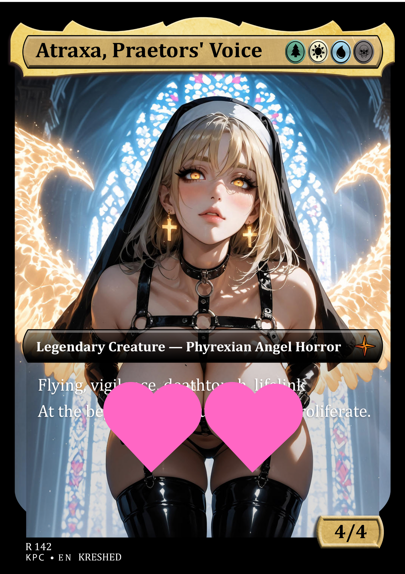 Atraxa, NSFW Waifu MTG Foil Proxy
