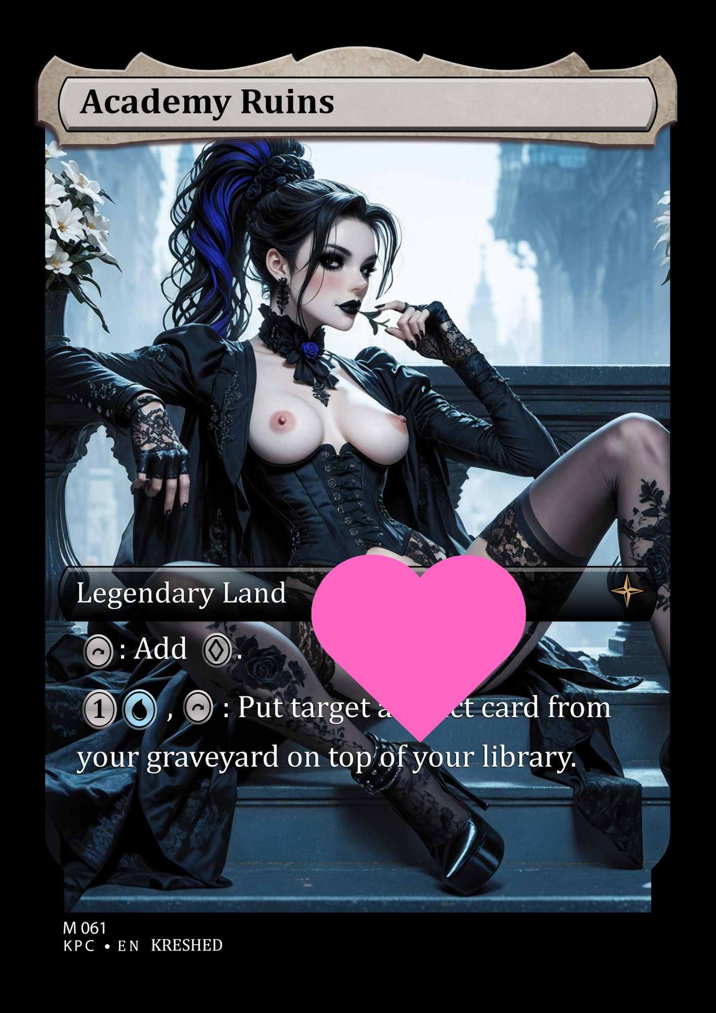 Academy Ruins, NSFW Waifu MTG Foil Proxy