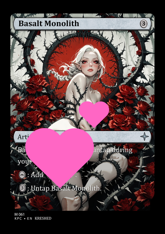 Basalt Monolith -  NSFW Waifu MTG Foil Proxy
