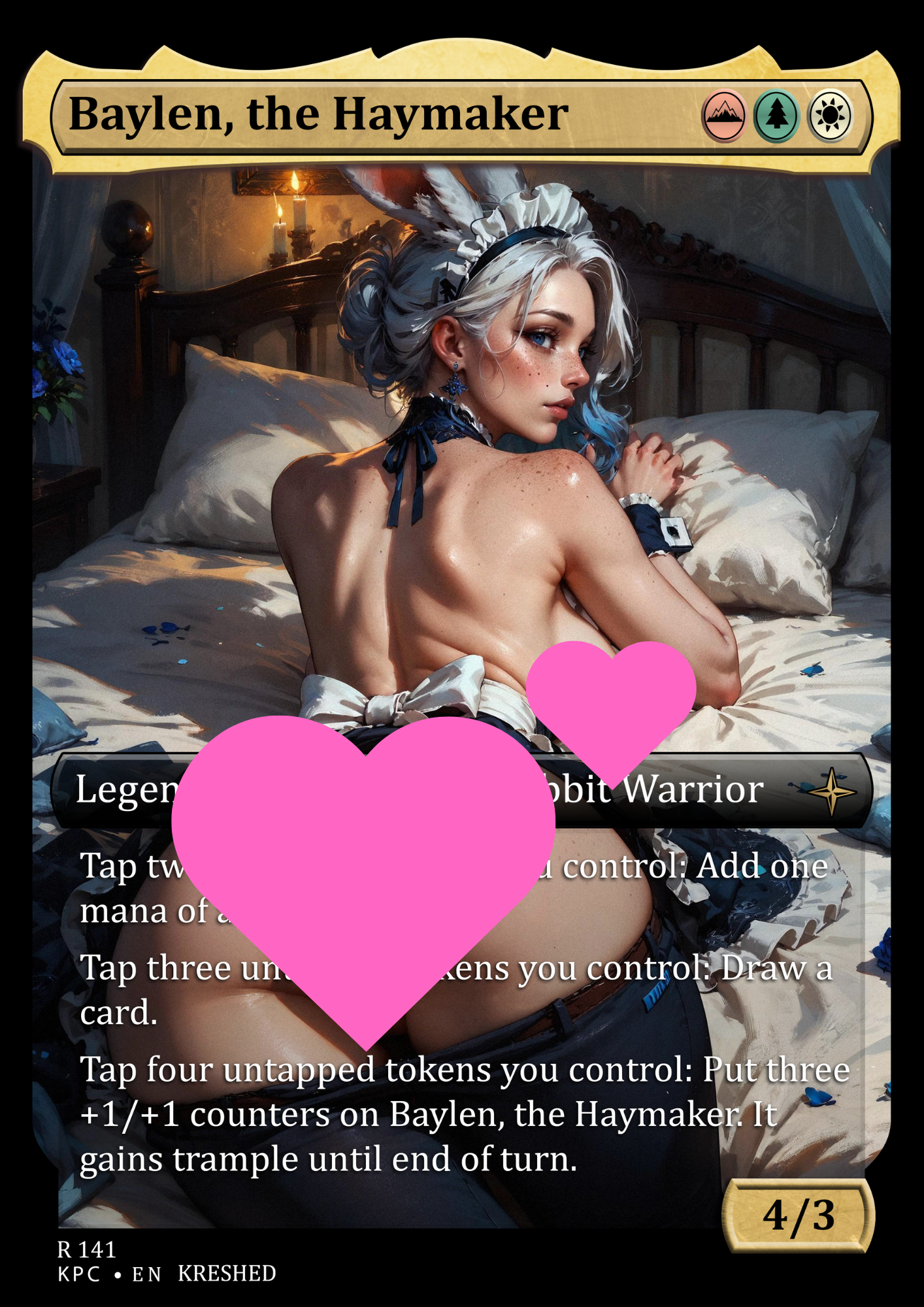 Baylen, the Haymaker -  NSFW Waifu MTG Foil Proxy