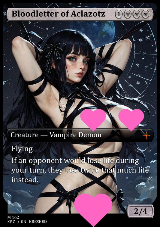 Bloodletter of Aclazotz - NSFW Waifu MTG Foil Proxy