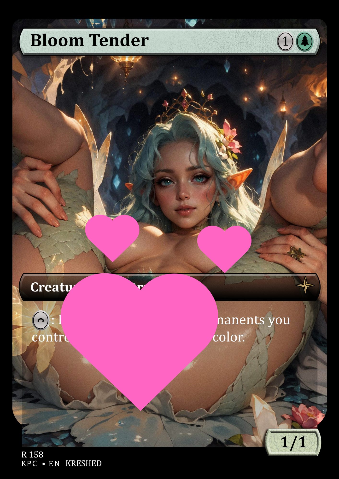 Bloom Tender - NSFW Waifu MTG Foil Proxy