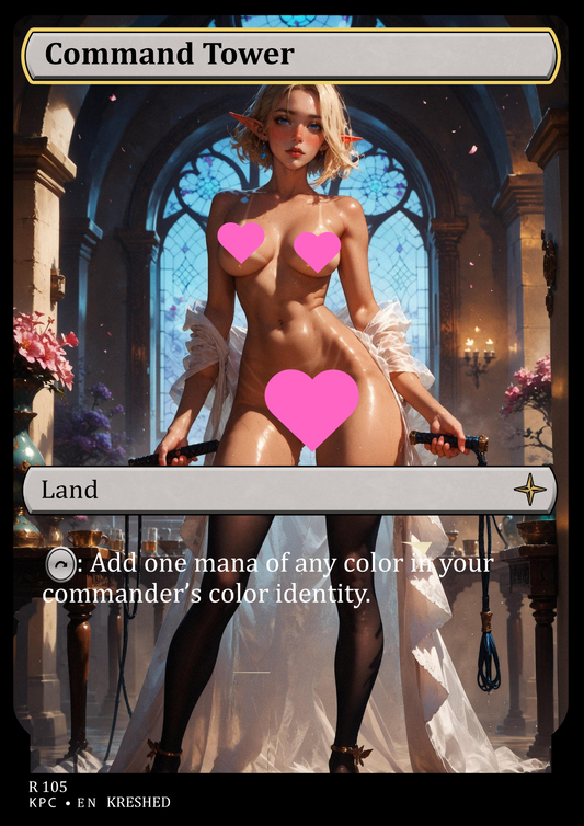 Command Tower  - NSFW Waifu MTG Foil Proxy