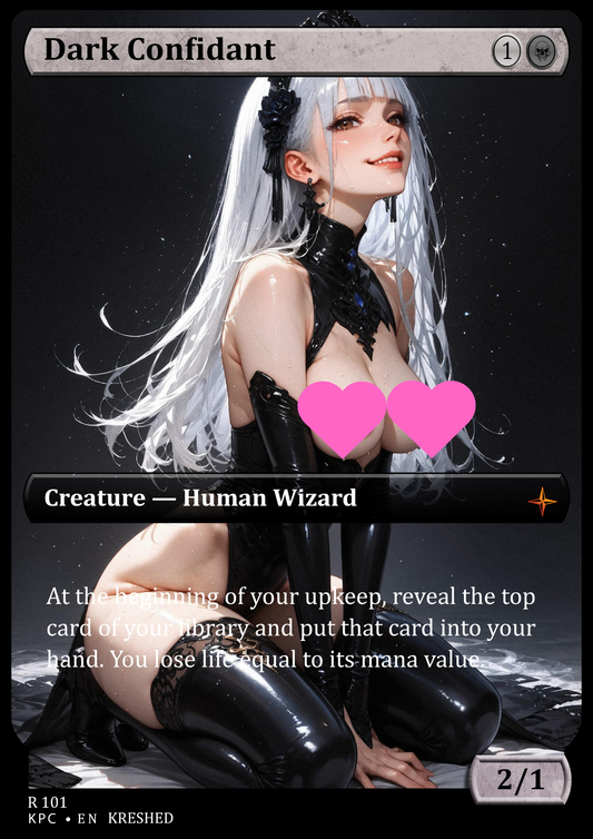 Dark Confidant -  NSFW Waifu MTG Foil Proxy