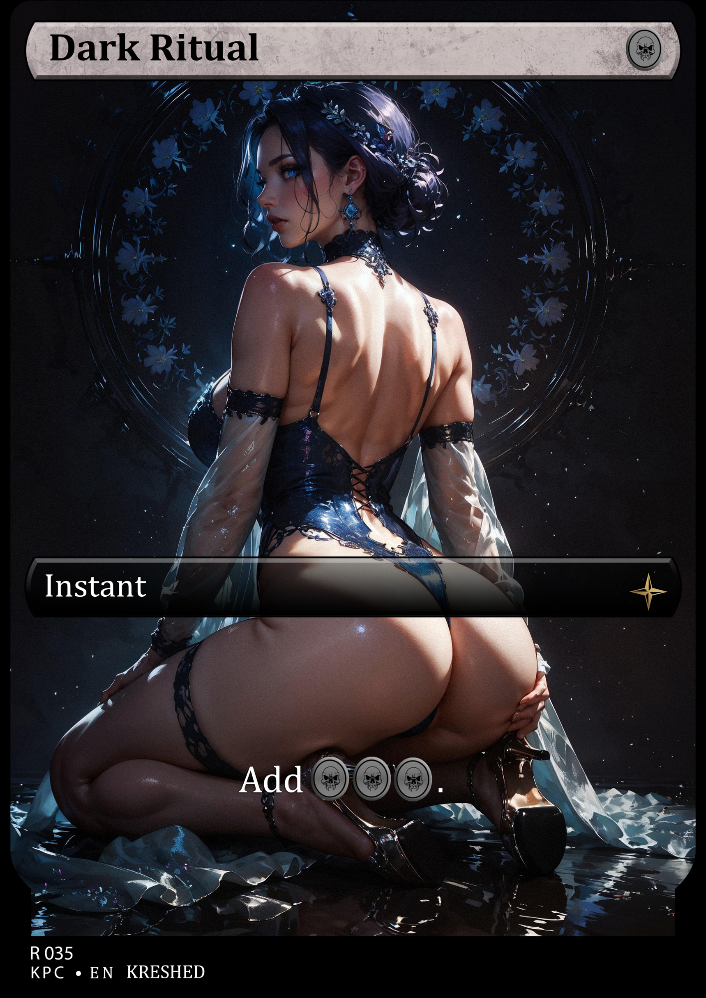 Dark Ritual -  Waifu MTG Foil Proxy