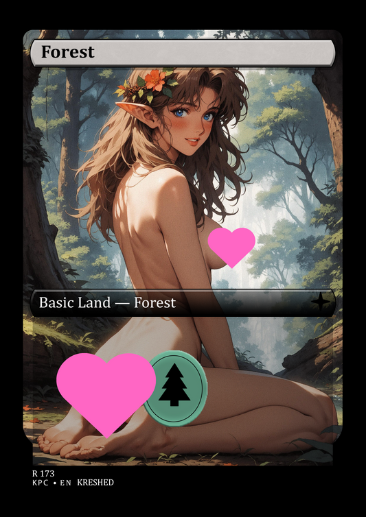 Forest - Nsfw Waifu MTG Foil Proxy
