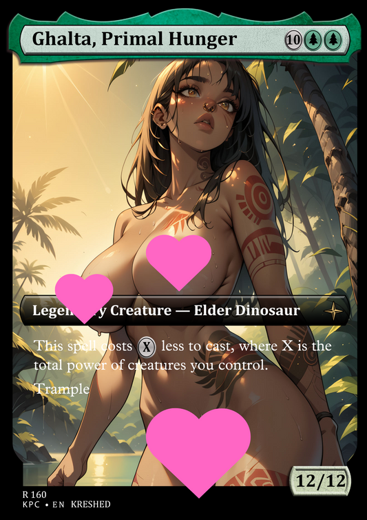 Ghalta, Primal Hunger - Nsfw Waifu MTG Foil Proxy