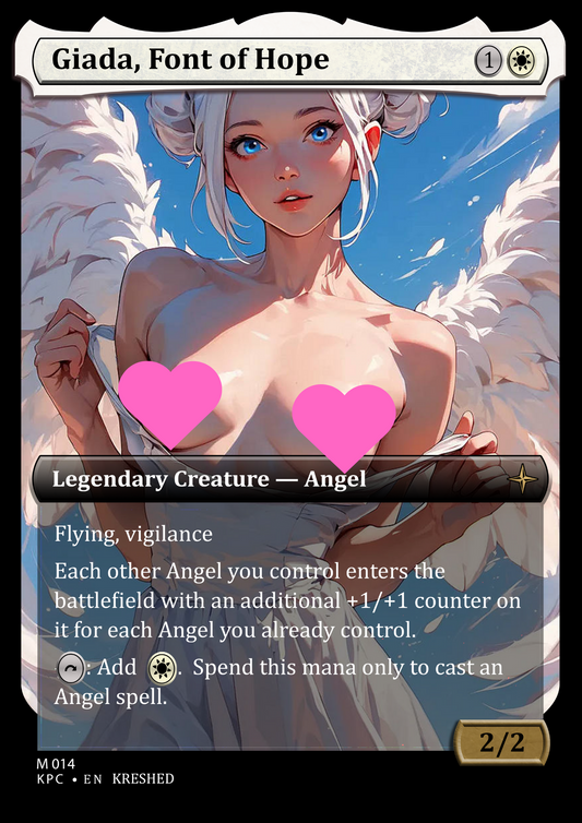 Giada, Font of Hope - Nsfw Waifu MTG Foil Proxy