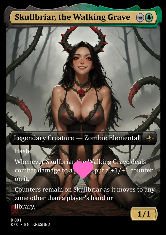 Skullbriar, the Walking Grave - Nsfw Waifu MTG Foil Proxy