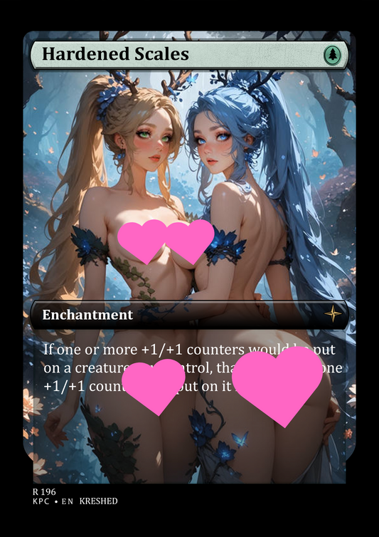 Hardened Scales -  Nsfw Waifu MTG Foil Proxy