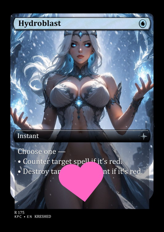Hydroblast -  Nsfw Waifu MTG Foil Proxy