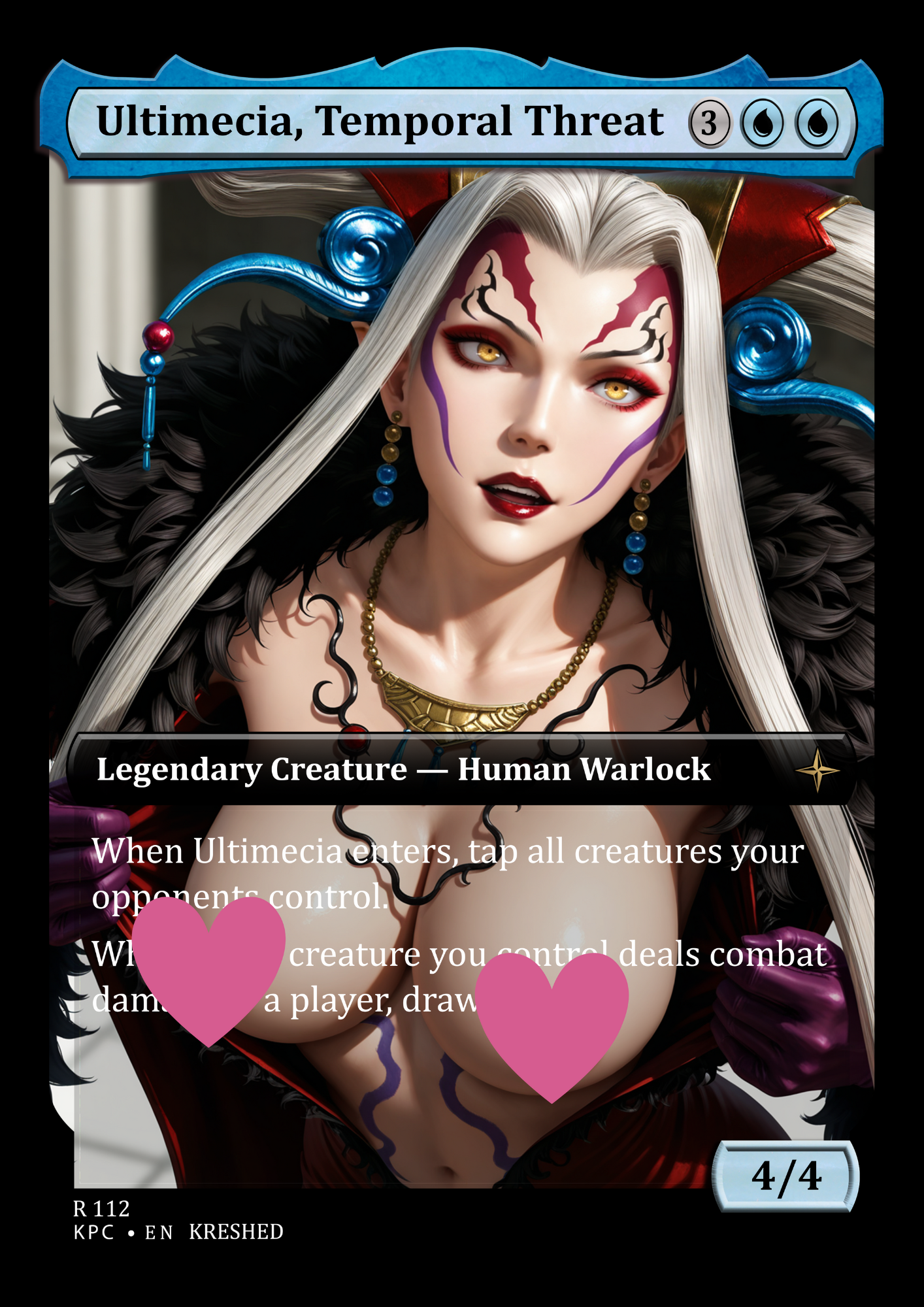Ultimecia, Temporal Threat NSFW Waifu MTG Foil Proxy