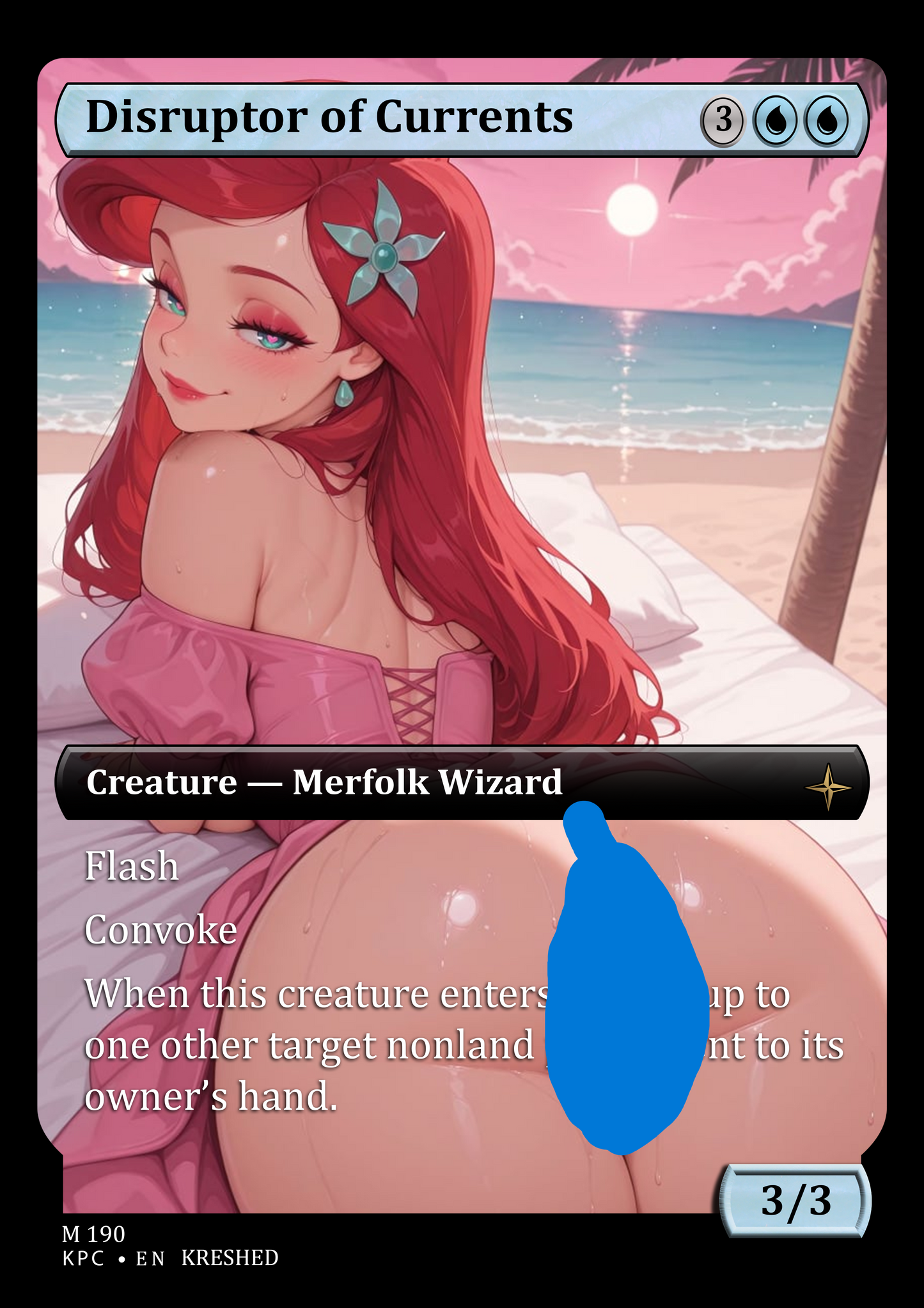 Disruptor of Currents - Lorwyn NSFW Waifu MTG Foil Proxy
