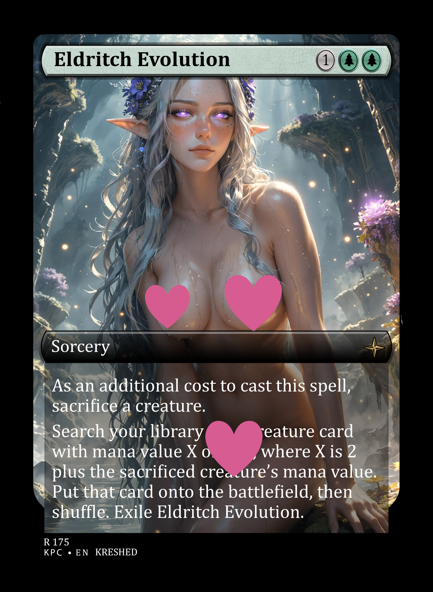 Eldritch Evolution NSFW Waifu MTG Foil Proxy