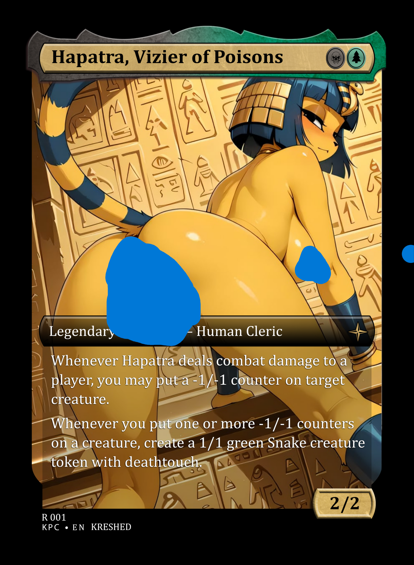 Hapatra, Visier of Poisons - NSFW Waifu MTG Foil Proxy