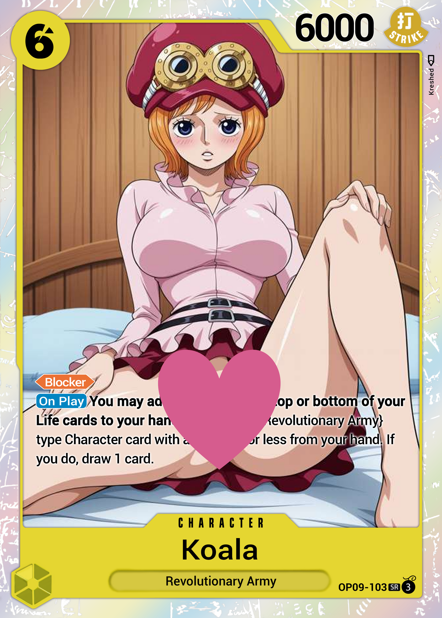 One Piece Koala OP09-103 Character Proxy Card Holo NSFW