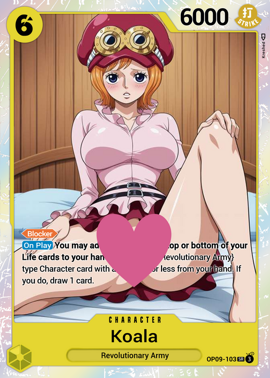 One Piece Koala OP09-103 Character Proxy Card Holo NSFW