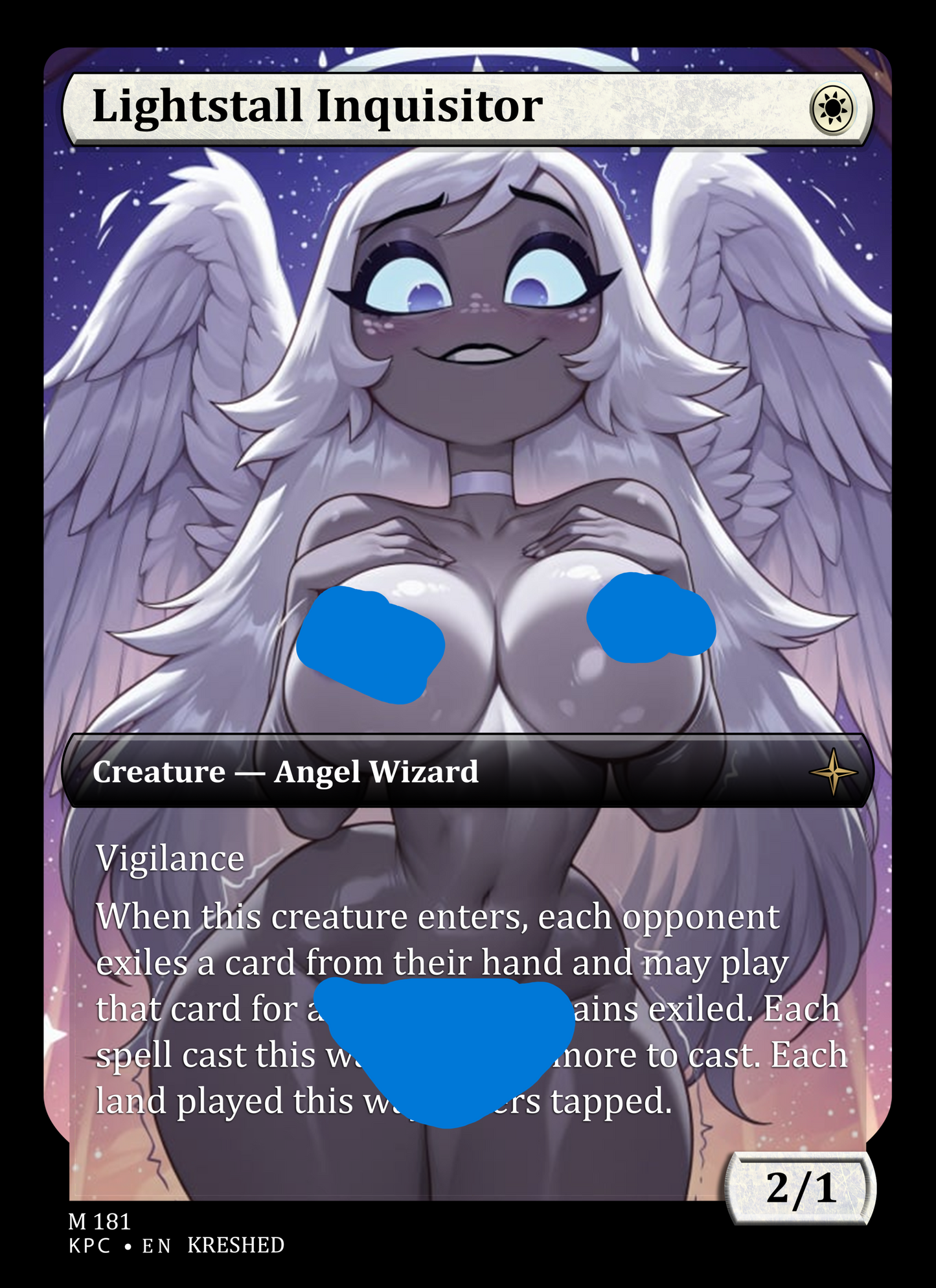 Lightstall Inquisitor - NSFW Waifu MTG Foil Proxy