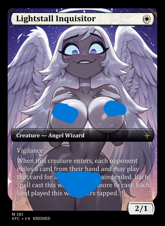 Lightstall Inquisitor - NSFW Waifu MTG Foil Proxy