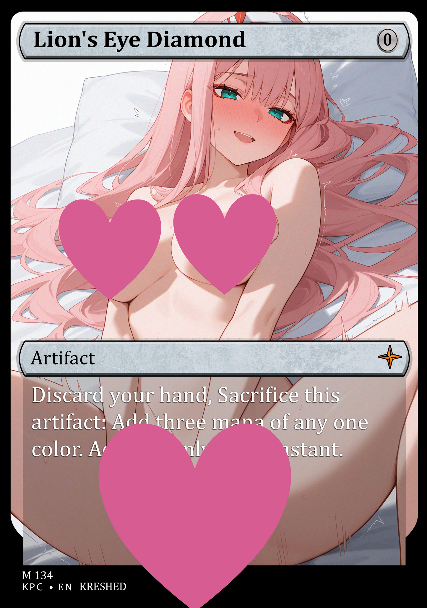 Lion's Eye Diamond NSFW Waifu MTG Foil Proxy