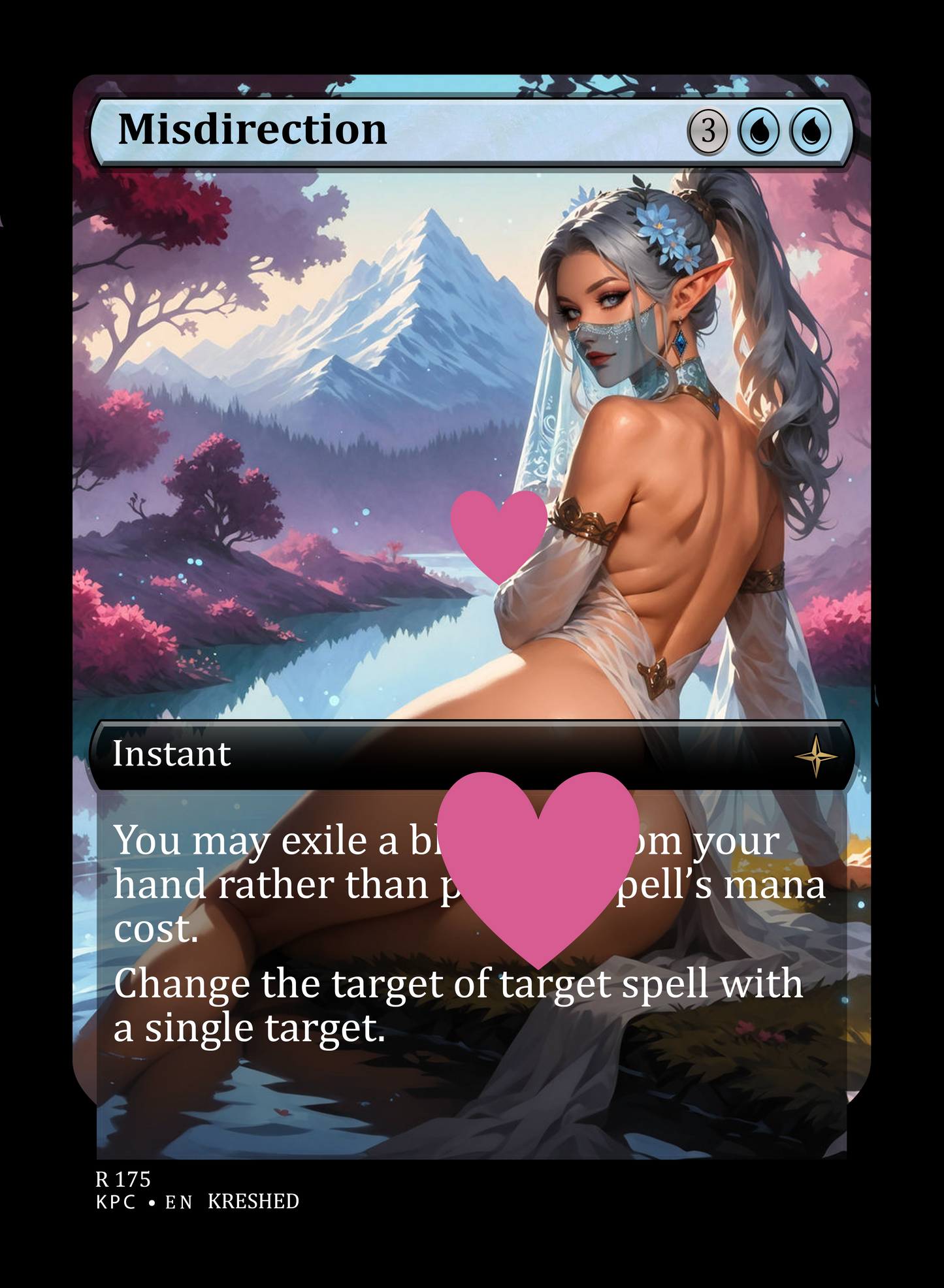 Misdirection NSFW Waifu MTG Foil Proxy