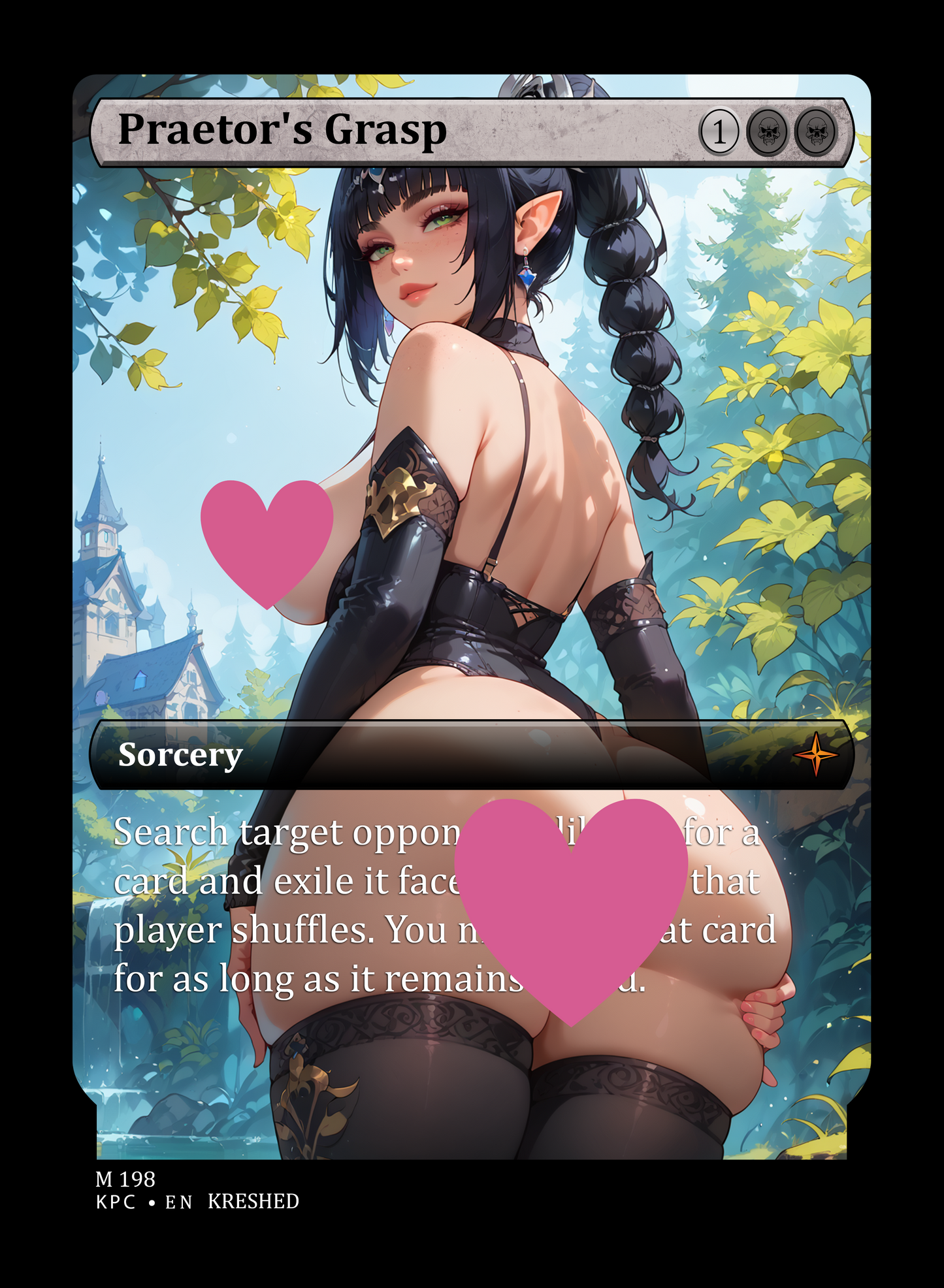 Praetor's Grasp NSFW Waifu MTG Foil Proxy