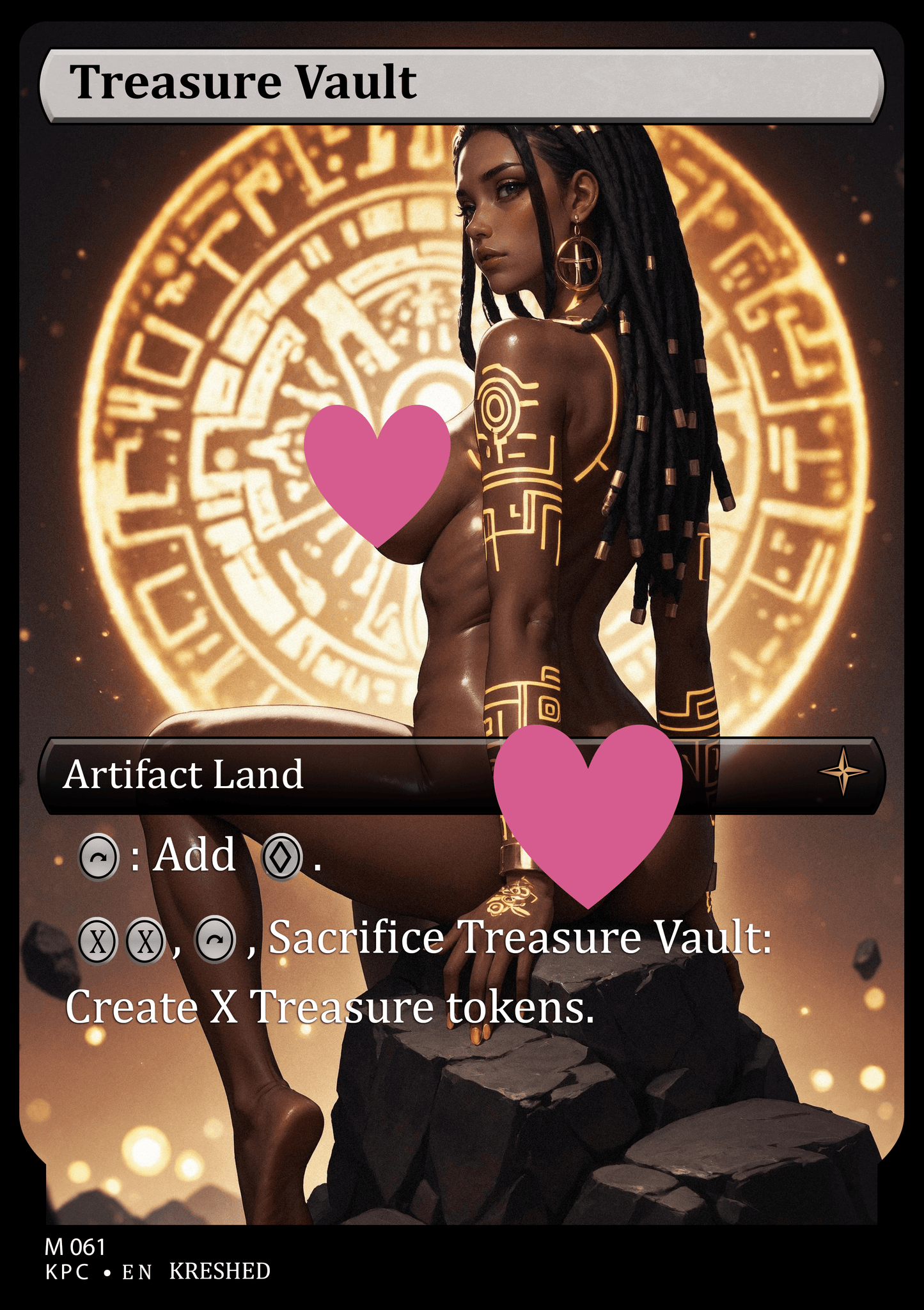 Treasure Vault NSFW Waifu MTG Foil Proxy
