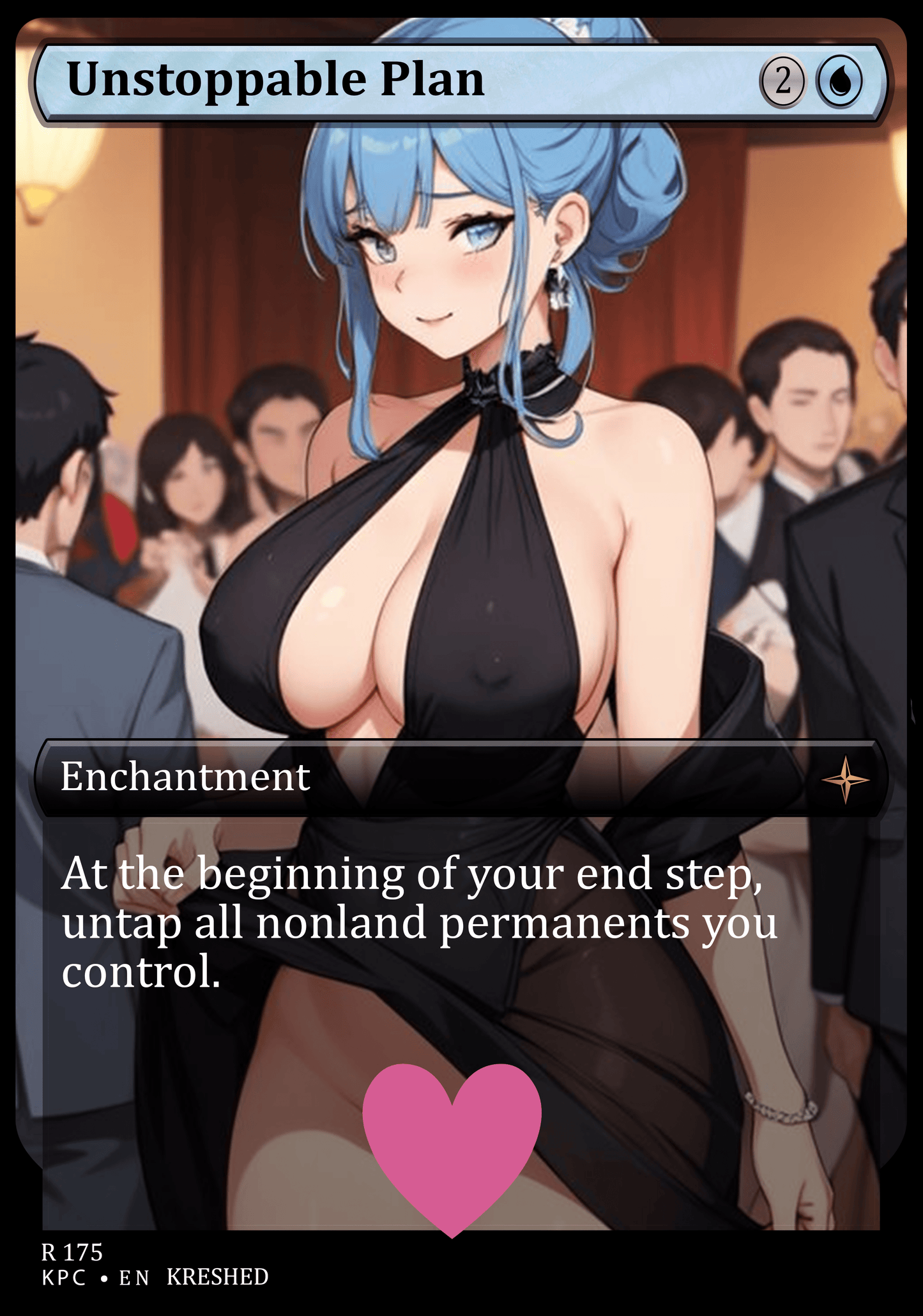 Unstoppable Plan NSFW Waifu MTG Foil Proxy