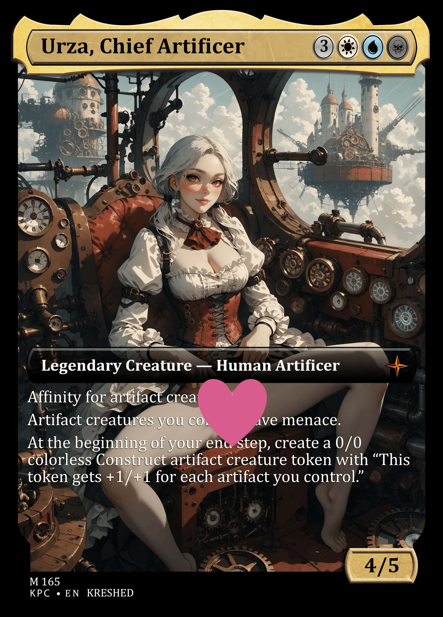 Urza, Chief Artificer NSFW Waifu MTG Foil Proxy