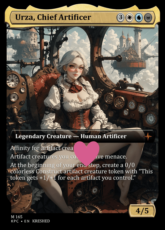 Urza, Chief Artificer NSFW Waifu MTG Foil Proxy